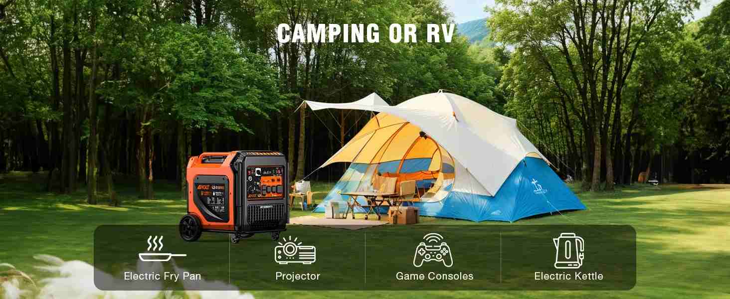 AIVOLT Pure Sine Wave Inverter Generator Family Camping