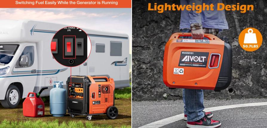 Dual Fuel Inverter Generator vs Regular Inverter Generator