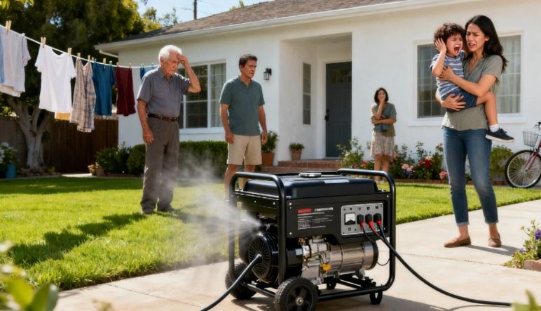 Traditional generator loud noise