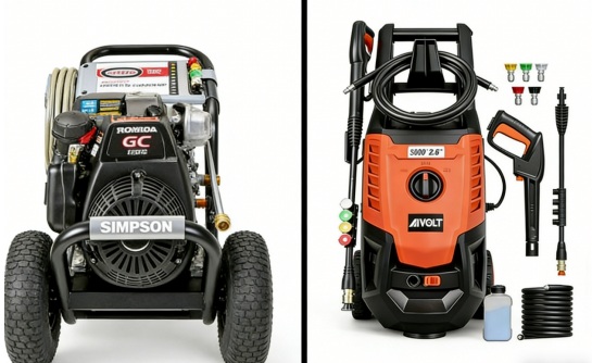 Gas vs Electric-3000psi pressure washer