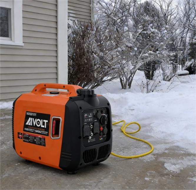 Portable Inverter Generator in winter