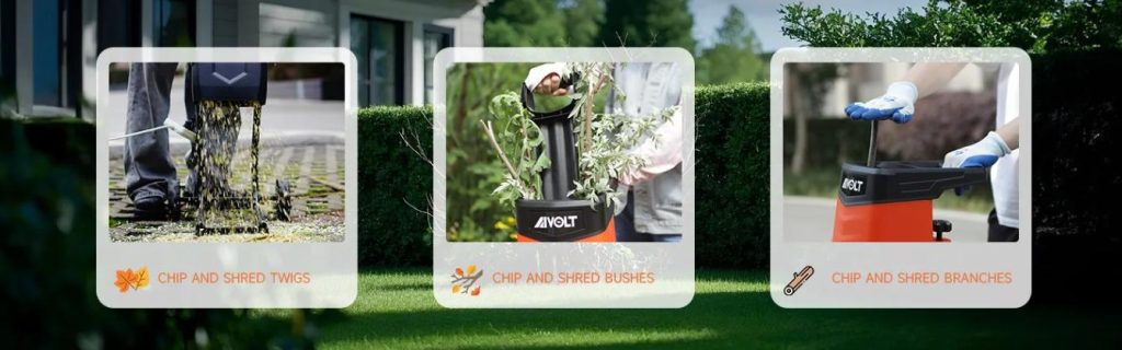 Electric Wood Chipper Shredder Use Showcase