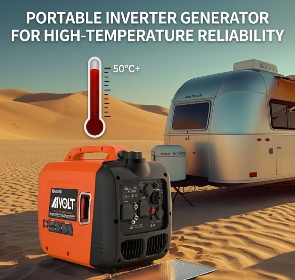 Portable Inverter Generator for High-Temperature Reliability