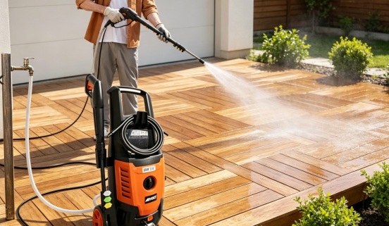Pressure Wash a Wood Deck
